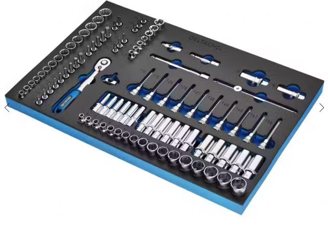 Draper Draper Bunker Socket Set 3/8" Square Drive In Eva Foam Inlay