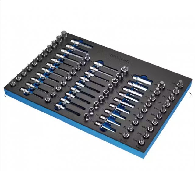 Draper Draper Bunker Torx Ribe Socket Set 1/2" Square Drive In Eva Foam Inlay