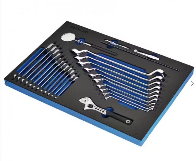 Draper Draper Bunker Ring Spanner & Open End Ratchet Set In Eva Foam Inlay