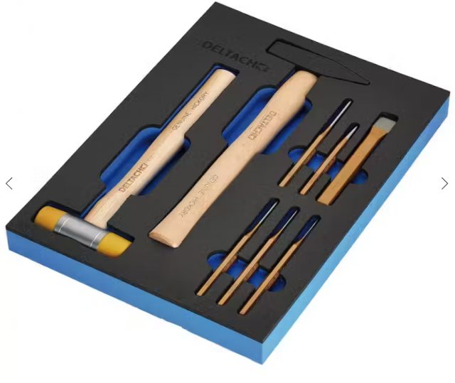 Draper Draper Bunker Hammer & Pin Punch Set In Eva Foam Inlay 8 Piece