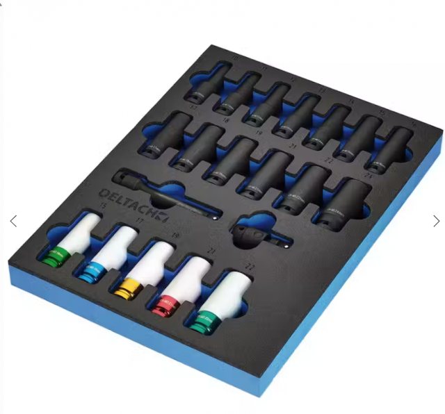 Draper Draper Bunker Impact Socket Set In Eva Foam Inlay 1/2" 20 Piece