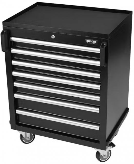 Draper Bunker Modular Mobile Cabinet 7 Drawer 646mm