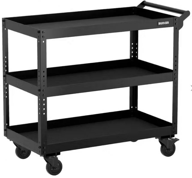 Draper Draper Bunker 3 Tier Utility Service Cart 854mm