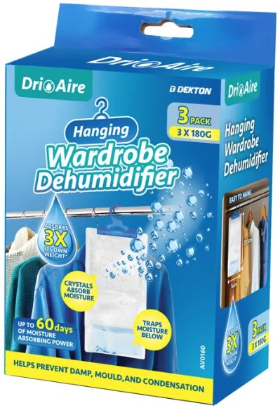 Dri Aire Wardrobe Dehumidifier 3 Pack