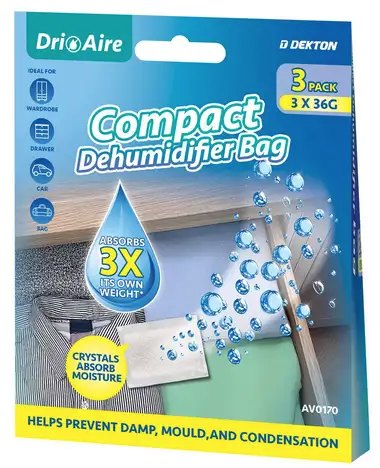 Dri Aire Compact Dehumidifier Bag 3 Pack