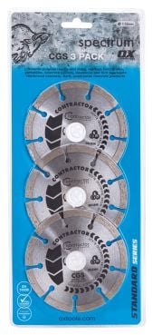 Ox Tools Ox Spectrum Contractors CGS Diamond Blade 3 Pack