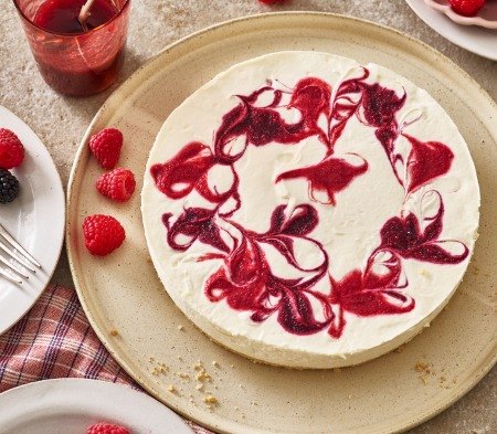 Cook Frozen Mixed Berry & Vanilla Cheesecake For 6