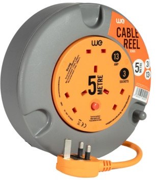Westminster Electrical 3 Socket Cassette Reel 5m
