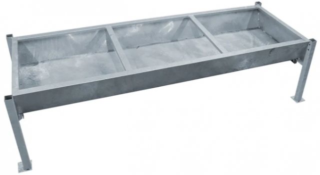Perry Galvanised Beef Trough 2400mm