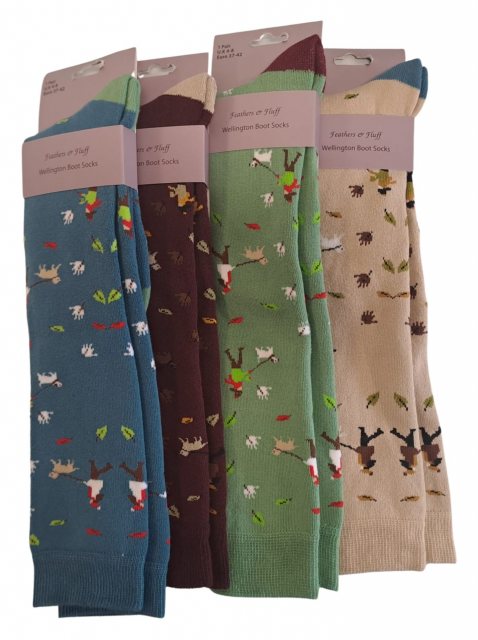 Simply Essentials Ladies Dog Walking Wellington Sock Assorted