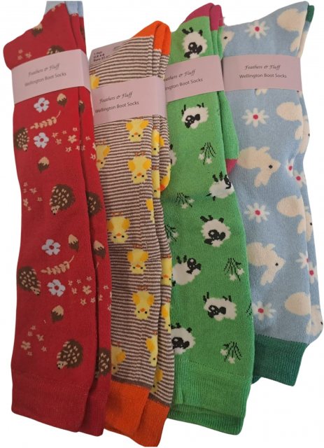Simply Essentials Ladies Farm Wellington Sock Assorted