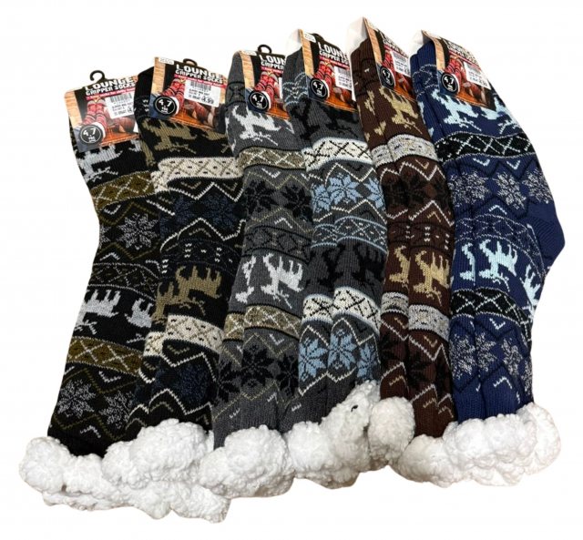 Simply Essentials Men's Slipper Sock Assorted