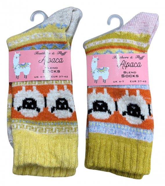 Simply Essentials Ladies Alpaca Sheep Sock Assorted