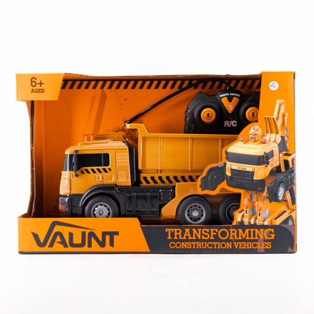 Vaunt Remote Control Transforming Toy Dump Truck