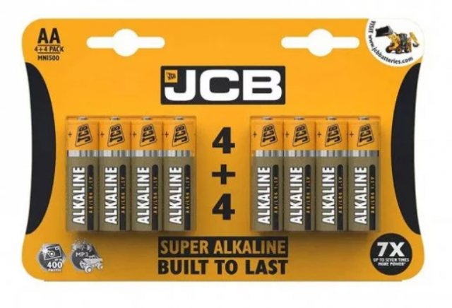 JCB JCB Super AA Battery 8 Pack