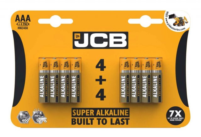 JCB JCB Super AAA Battery 8 Pack