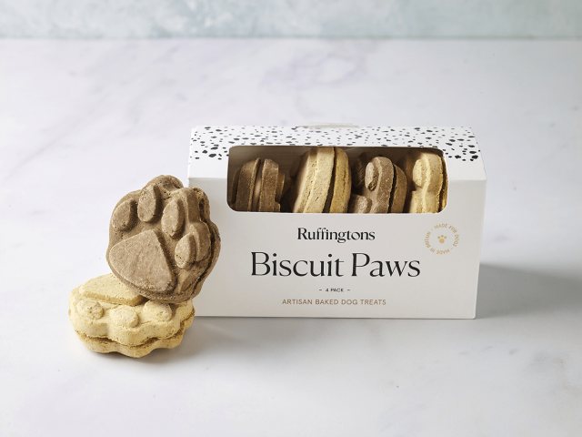 Ruffingtons Biscuit Paws Dog Treats 4 Pack