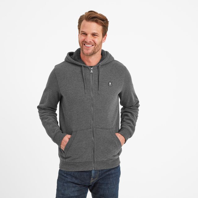 Tog24 Tog24 Timble Sherpa Hoodie Dark Grey