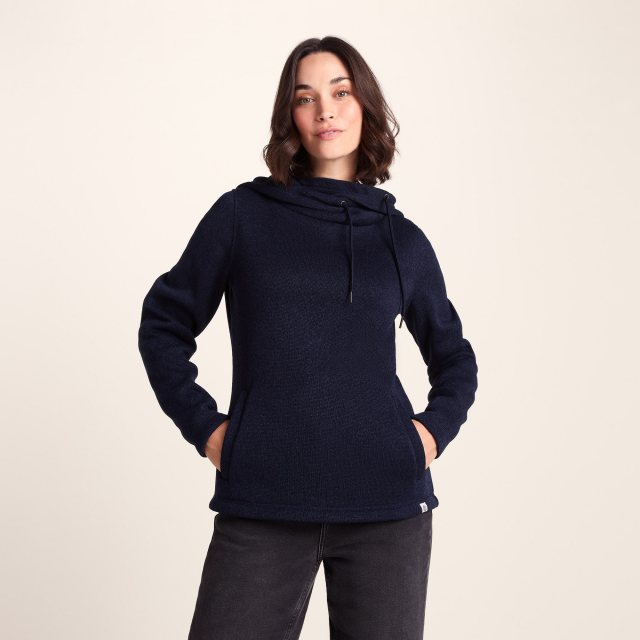 Tog24 Tog24 Acer Knitlook Hoodie Oxford Blue Marl