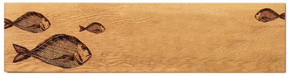 Selbrae House Fish Repeat Oak Serving Platter