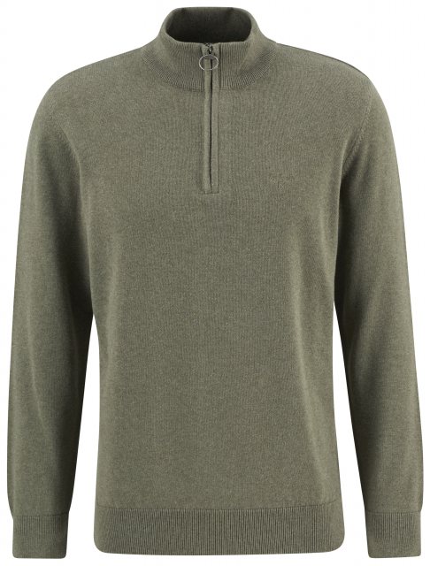 Barbour Barbour Cotton Jumper Smokey Olive