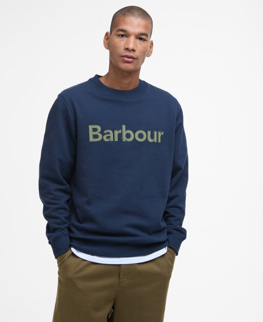 Barbour Barbour Applique Crew Neck Sweatshirt Navy