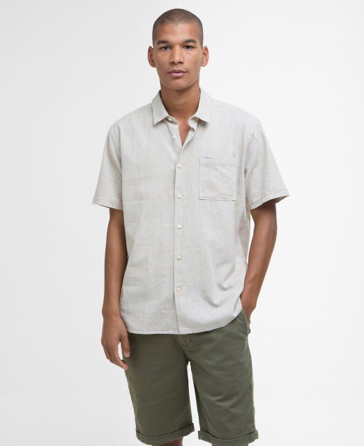 Barbour Barbour Nelson Short Sleeved Shirt Stone