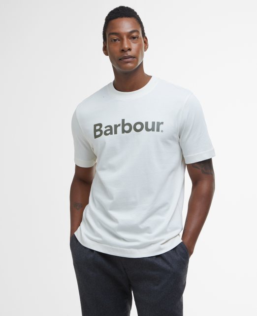 Barbour Barbour Logo T-Shirt Antique White