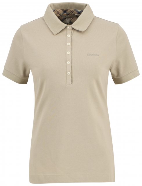 Barbour Barbour Portsdown Polo Top Light Sand Hessian