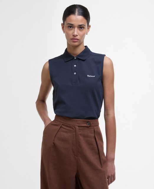 Barbour Barbour Bowford Sleeveless Polo Navy