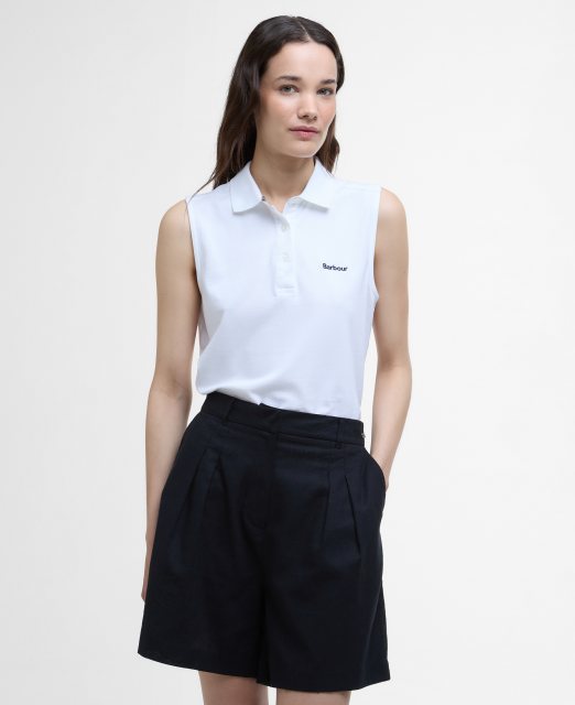 Barbour Barbour Bowford Sleeveless Polo White