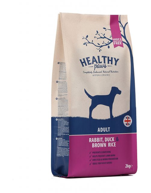 Healthy Paws Adult Rabbit, Duck & Brown Rice Dog Food