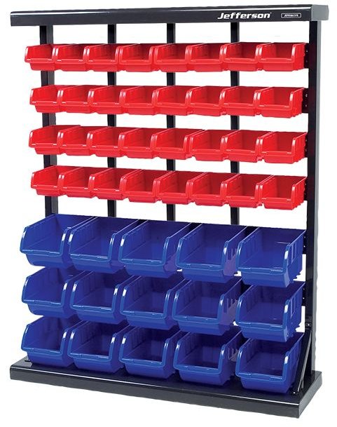 Jefferson Tools Jefferson Free Standing Storage Bin System 47 Piece