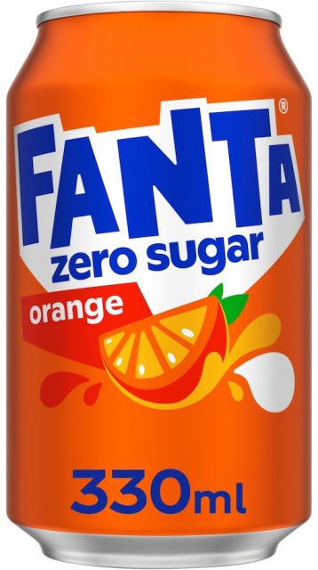 Fanta Orange Zero Can 330ml