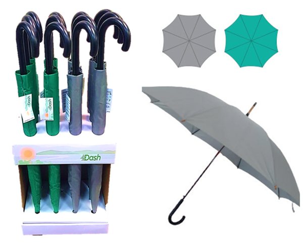 Dash Plastic Handle Umbrella Assorted