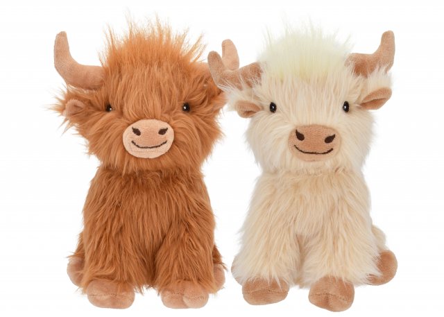 Happy Pet Shaggy Highland Cow Cream