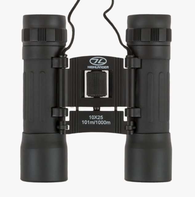 Highlander Cotswold 10x25 Binoculars Black