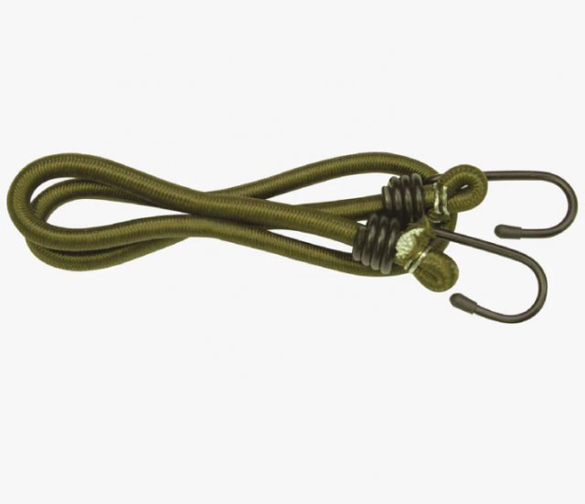 Highlander Highlander Bungee Cord Olive 8mm x 75cm 2 Pack