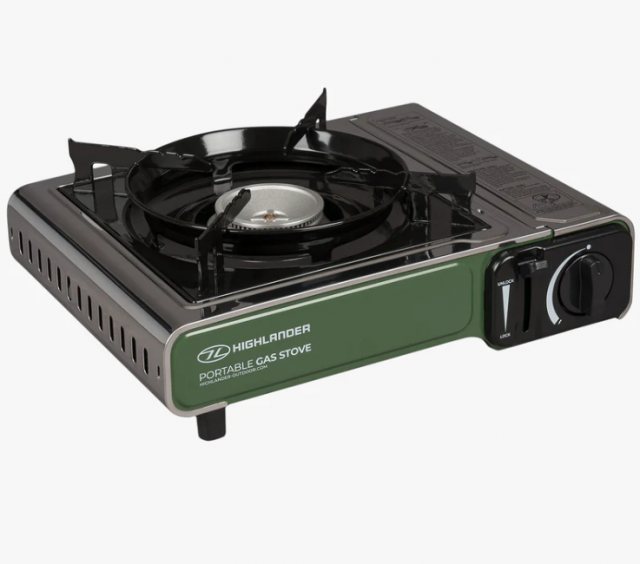 Highlander Highlander Portable Gas Stove Green