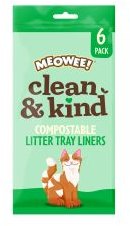 Meowee Compostable Litter Tray Liner 6 Pack