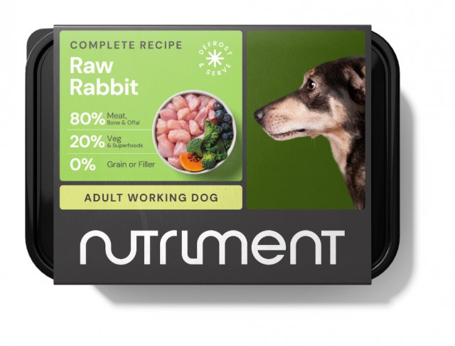 Nutriment Frozen Raw Rabbit Dog Food 500g