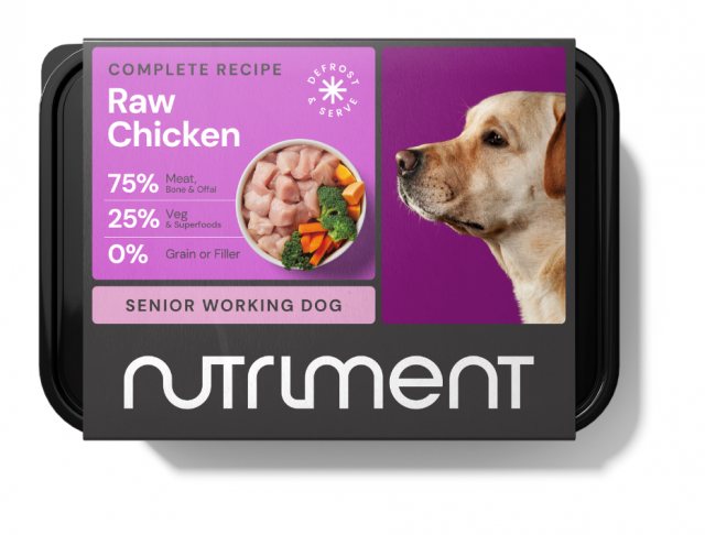 Nutriment Frozen Raw Chicken Senior Dog Food 500g