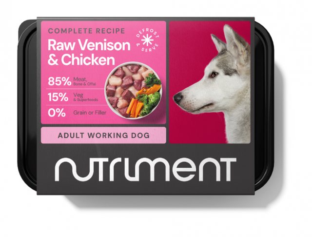Nutriment Frozen Raw Venison & Chicken Dog Food 500g