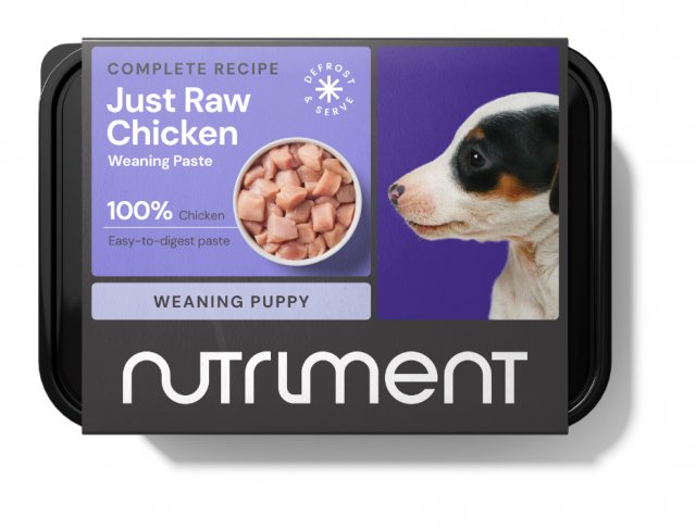 Nutriment Frozen Just Raw Chicken Weaning Paste Dog Food 500g