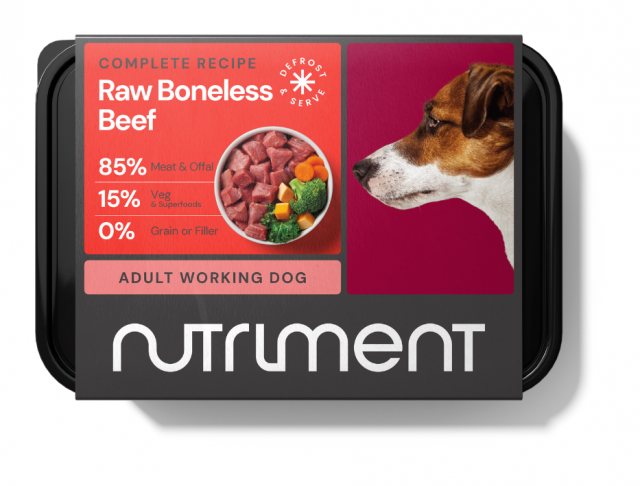 Nutriment Frozen Raw Boneless Beef Dog Food