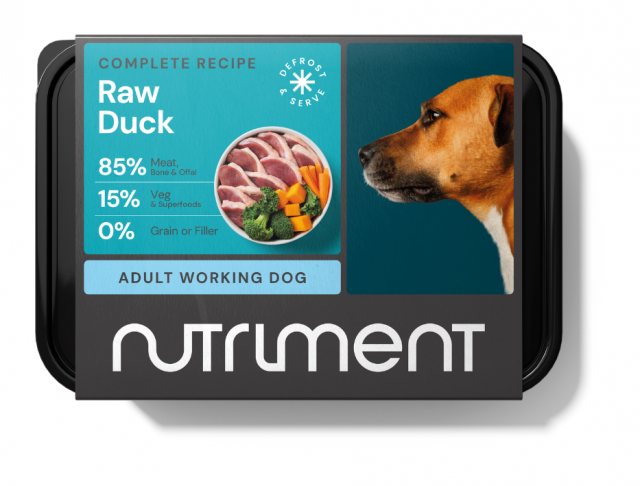 Nutriment Frozen Raw Duck Dog Food