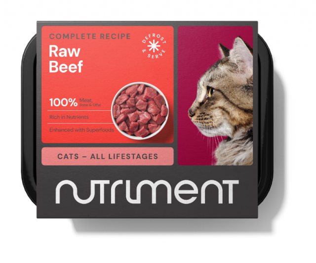 Nutriment Frozen Raw Beef Cat Food