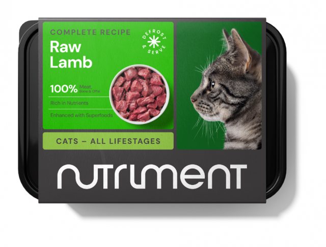 Nutriment Frozen Raw Lamb Cat Food 500g