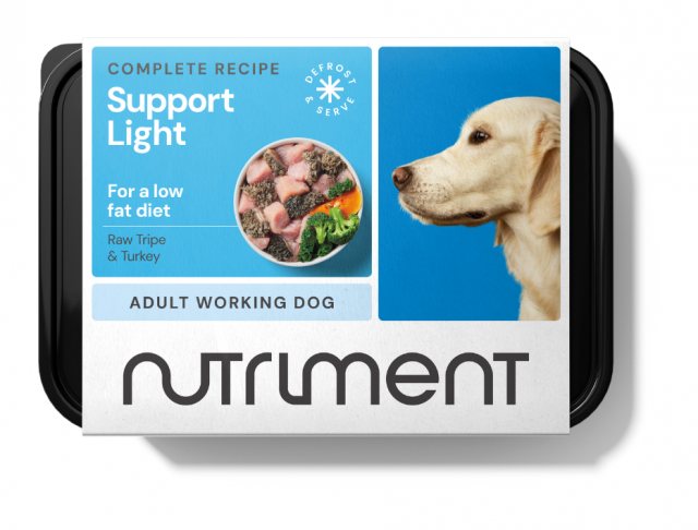 Nutriment Frozen Light Support Raw Tripe & Turkey Dog Food 500g