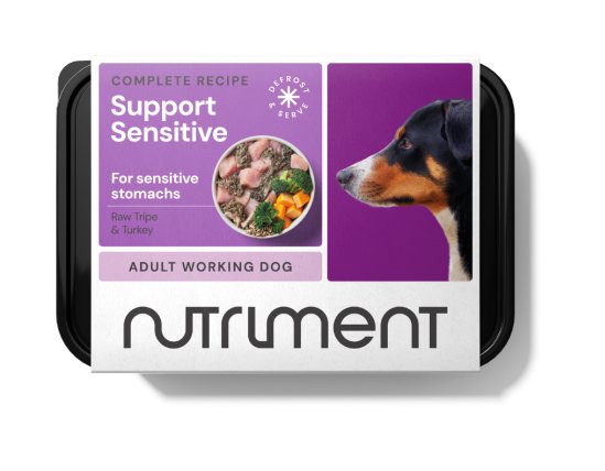 Nutriment Frozen Sensitive Support Raw Tripe & Turkey Dog Food 500g